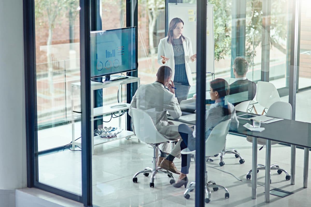 A readout to a client's leadership team