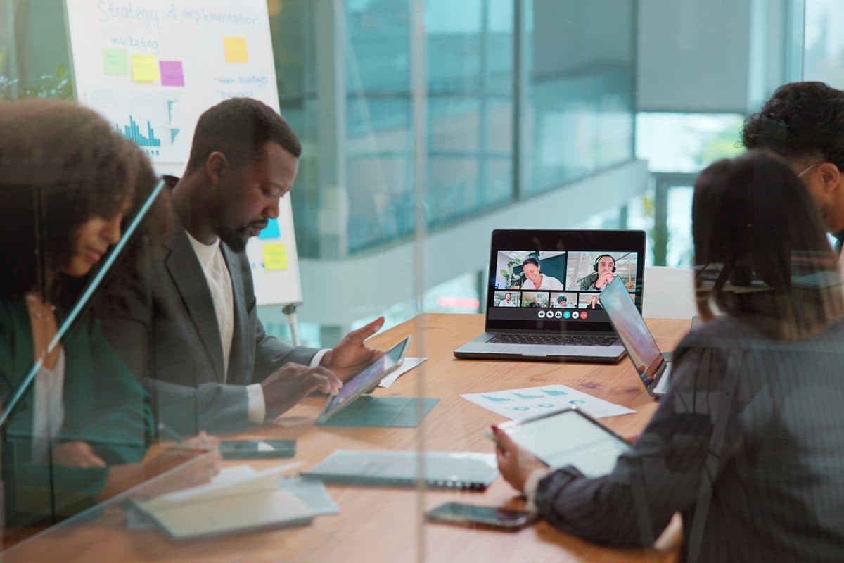 A working session with a client team
